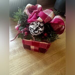 Christmas Present Handmade Wood Block